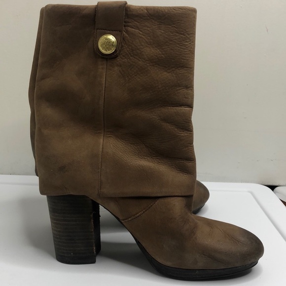 💥HP Vince Camuto Chapin fold over boots light brown size 7.5 - Picture 6 of 9